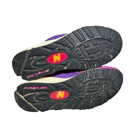 New Balance 990v2 Made in USA Teddy Santis Purple Yellow size 8.5 - Picture 5 of 5